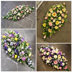 Pastel Florist Choice Casket Spray