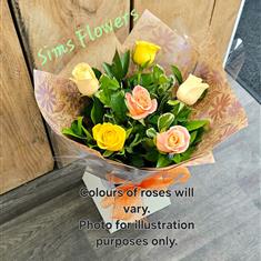 6 Mixed Rose Gift Box